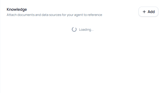 Knowledge tab showing selected knowledge bases and access controls